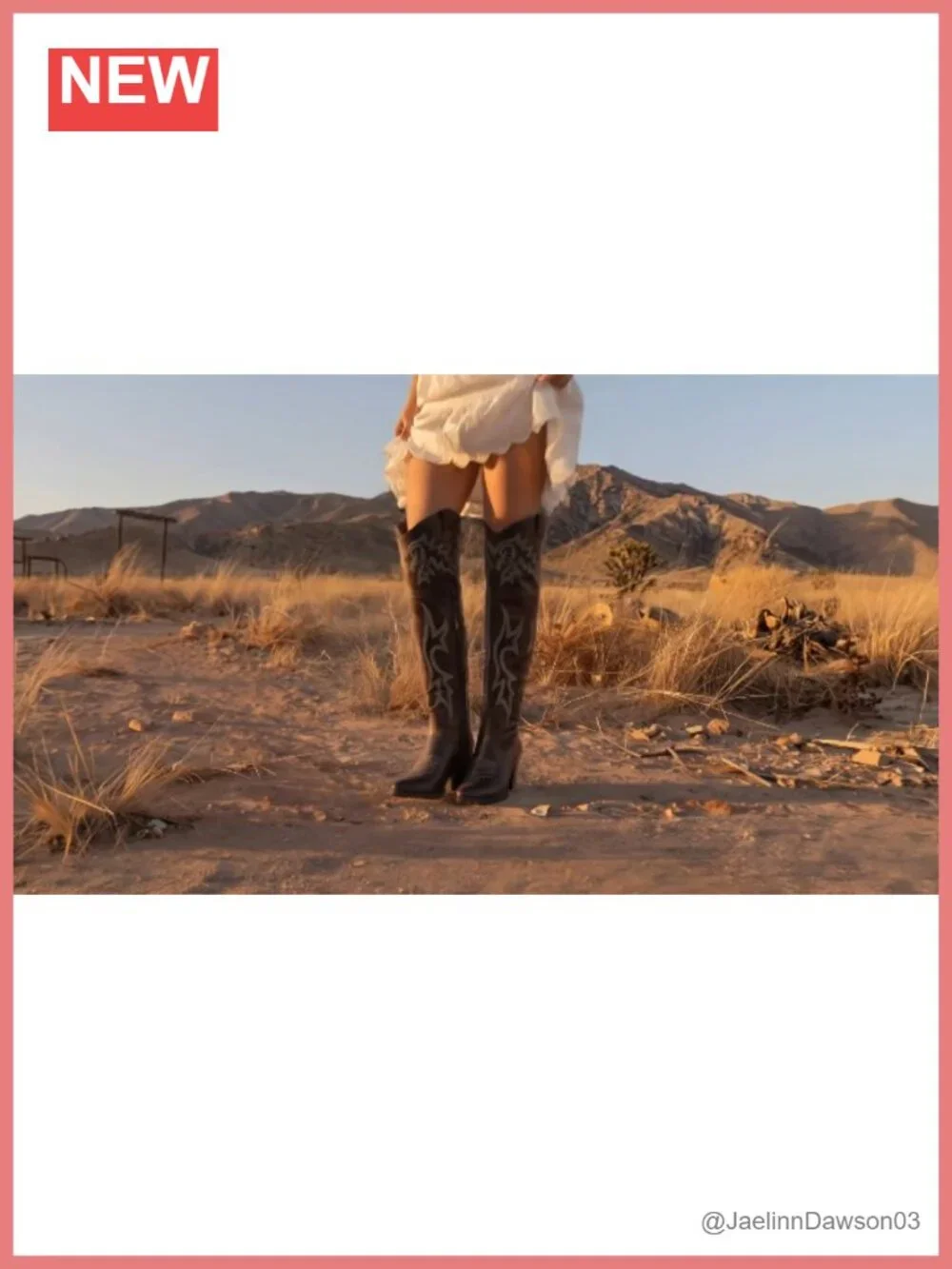 Over the Knee Cowboy Boots, Pointed Toe, Block Heel, Faux Leather